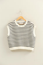 Load image into Gallery viewer, Striped Sleeveless Crew Neck Top (2 Colors)
