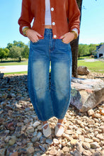 Load image into Gallery viewer, Mid Rise Wide Leg Barrel Jeans
