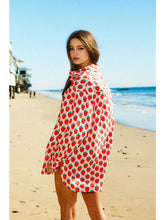 Load image into Gallery viewer, Strawberry Oversized Shirt Dress
