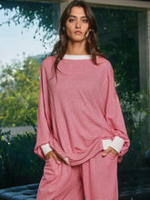 Load image into Gallery viewer, Reversible Twist-Front Striped Knit Top
