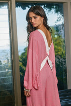 Load image into Gallery viewer, Reversible Twist-Front Striped Knit Top
