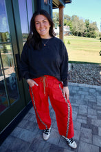 Load image into Gallery viewer, Cheetah Side-Striped Windbreaker Pants
