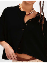 Load image into Gallery viewer, Midi Sleeve Button Up Top
