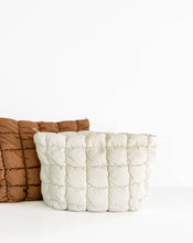 Load image into Gallery viewer, Quilted Puffer Makeup Bag Cosmetic Travel Pouch
