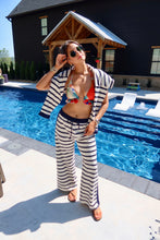 Load image into Gallery viewer, Drawstring Waist Stripe Pants
