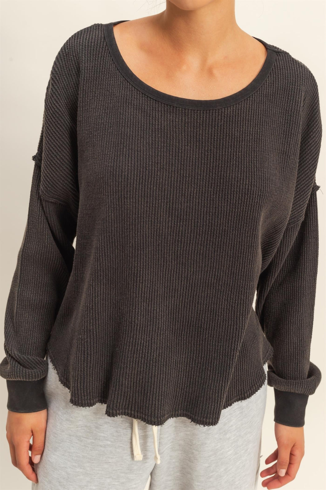 Mineral Washed Waffle Top