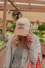 Load image into Gallery viewer, GINGHAM FARMERS MARKET TRUCKER HAT
