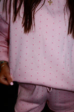 Load image into Gallery viewer, Light Pink Polka Dot Sweatshirt

