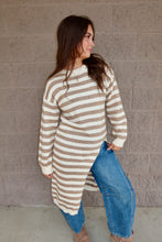 Load image into Gallery viewer, Striped Asymmetric Knit Top
