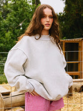 Load image into Gallery viewer, Solid Reversible Mock Neck Sweatshirt
