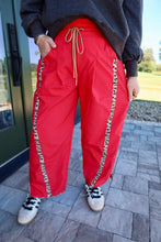 Load image into Gallery viewer, Cheetah Side-Striped Windbreaker Pants
