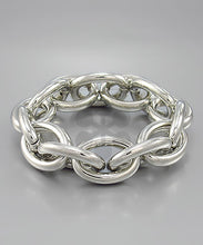 Load image into Gallery viewer, Oval Chain Stretch Bracelet

