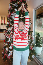 Load image into Gallery viewer, Christmas Theme Stripe Sweater
