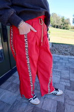 Load image into Gallery viewer, Cheetah Side-Striped Windbreaker Pants
