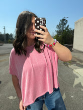Load image into Gallery viewer, Plus Ribbed Striped Oversized Short Sleeve Top (3 Colors)
