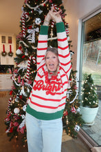 Load image into Gallery viewer, Christmas Theme Stripe Sweater
