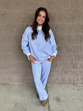 Load image into Gallery viewer, Blue Mini Stripe Sweats
