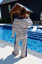 Load image into Gallery viewer, Zip-Neck Stripe Pullover Top
