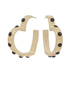 Load image into Gallery viewer, Crystal Station Brushed Heart Hoops
