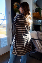 Load image into Gallery viewer, Long Sleeve Hooded Striped Shirt
