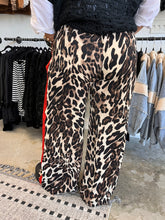 Load image into Gallery viewer, Leopard Straight Pants with Red Stripe
