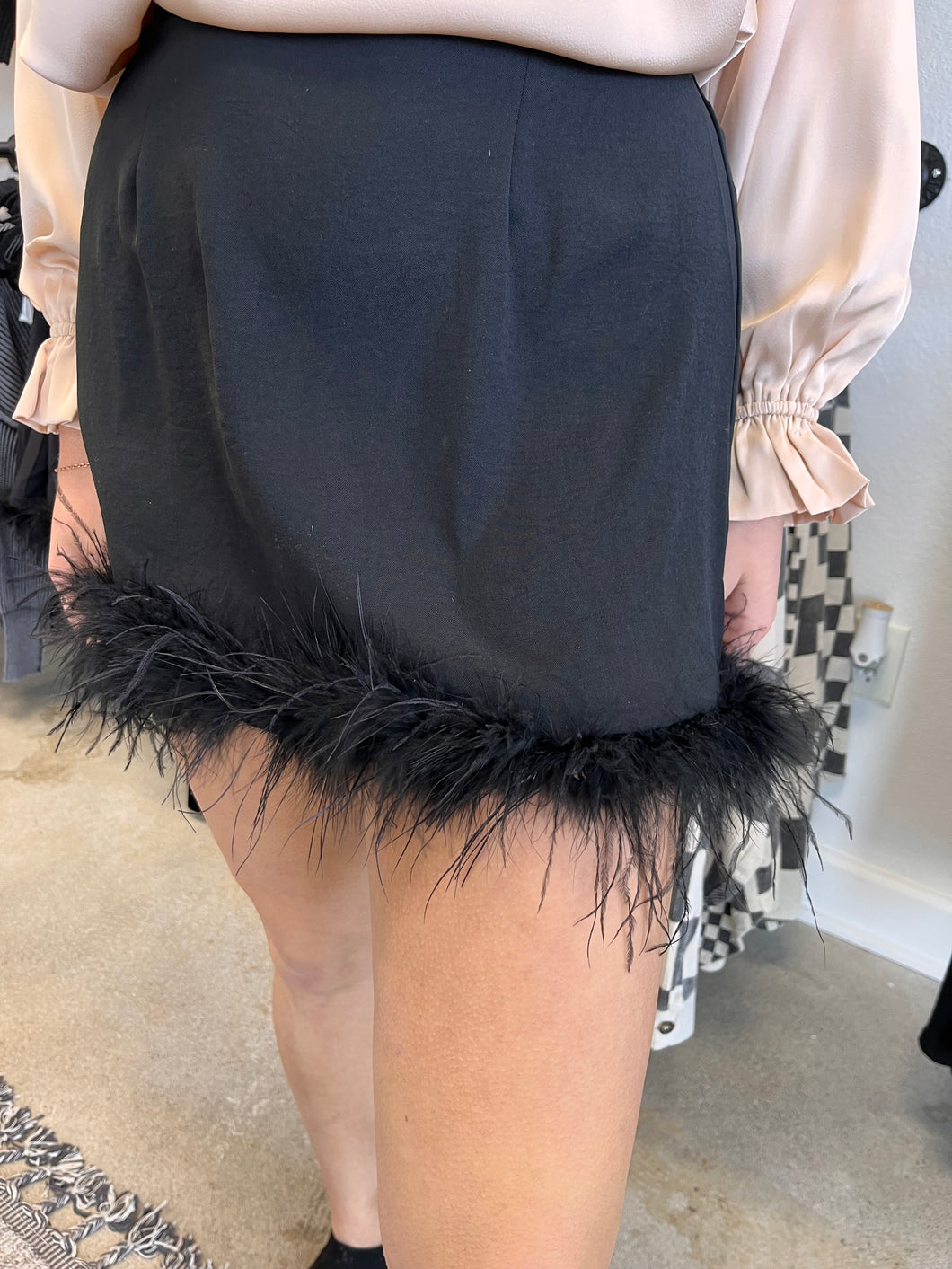 Black Feather Skirt