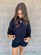 Load image into Gallery viewer, Round Neck &amp; Shorts Sweater Set
