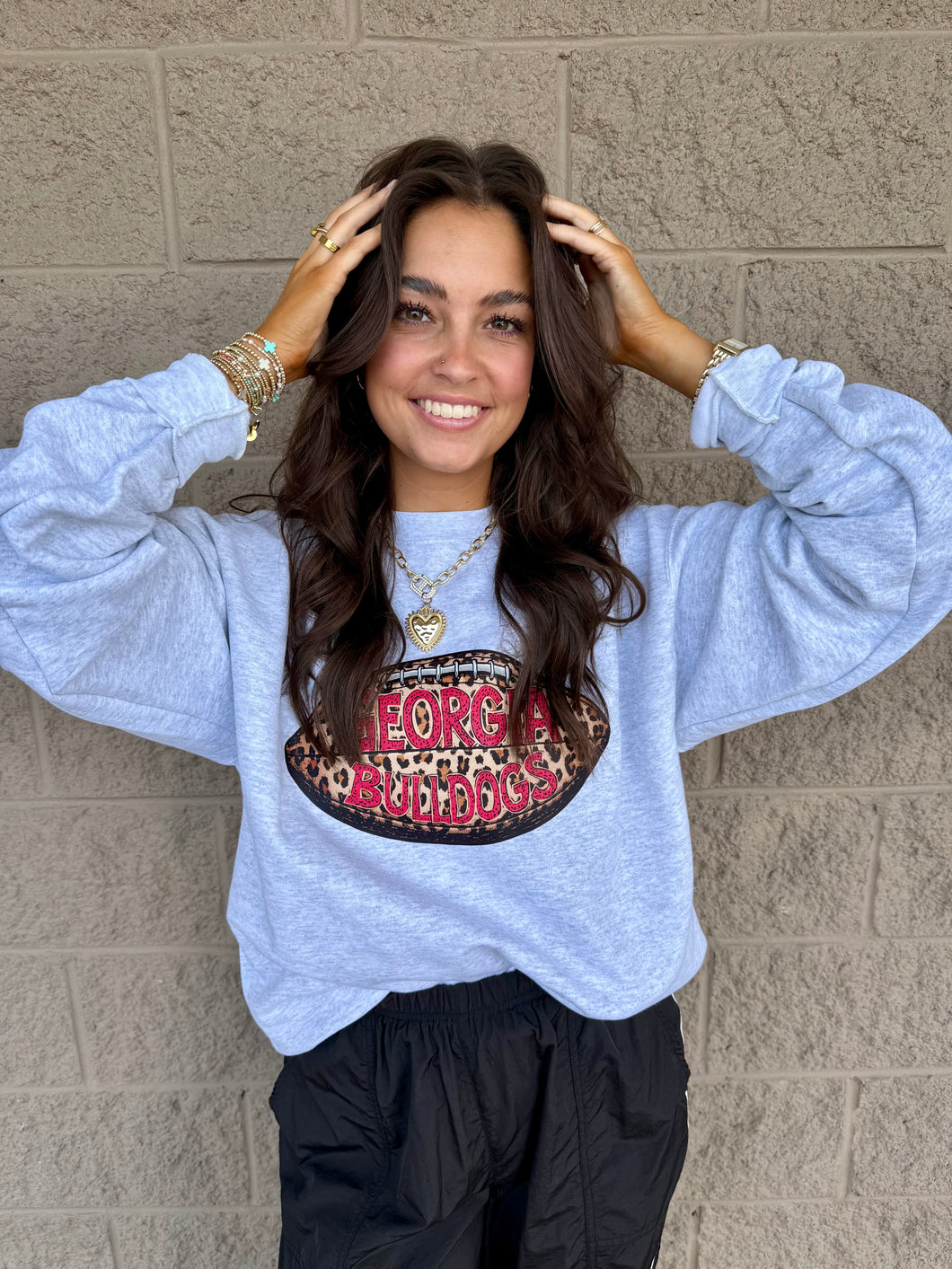 Leopard GA Football Sweatshirt