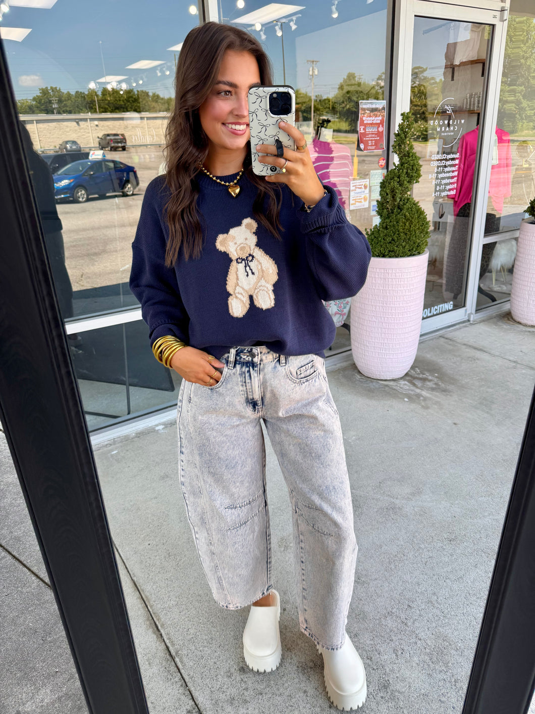 Teddy Bear Graphic Sweater