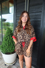 Load image into Gallery viewer, Leopard Print &amp; Red Stripe Set
