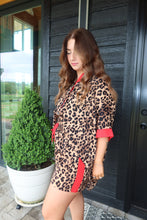 Load image into Gallery viewer, Leopard Print &amp; Red Stripe Set
