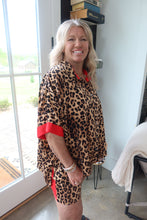 Load image into Gallery viewer, Leopard Print &amp; Red Stripe Set
