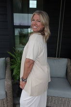 Load image into Gallery viewer, COTTON DROP SHOULDER OVERSIZED TOP
