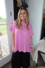 Load image into Gallery viewer, COTTON DROP SHOULDER OVERSIZED TOP

