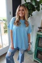 Load image into Gallery viewer, COTTON DROP SHOULDER OVERSIZED TOP

