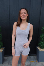 Load image into Gallery viewer, Stone Washed Ribbed Seamless Sports Romper
