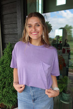 Load image into Gallery viewer, Oversized Front Pocket Boyfriend Tee
