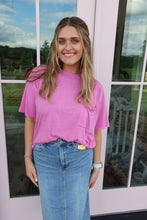Load image into Gallery viewer, Oversized Front Pocket Boyfriend Tee
