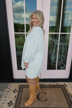 Load image into Gallery viewer, Frill Plaid Notched Balloon Sleeve Mini Dress
