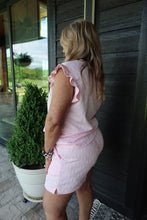Load image into Gallery viewer, Bow Jacquard Ruffle Cap Sleeve Top and Shorts Set
