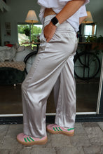 Load image into Gallery viewer, WIDE-LEG SATIN PANTS
