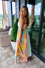 Load image into Gallery viewer, Stripe Plaid Color Block Dress
