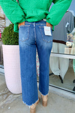 Load image into Gallery viewer, Mid Rise Raw Hem Wide Jeans
