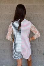 Load image into Gallery viewer, Stripe Patchwork Romper
