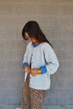 Load image into Gallery viewer, Contrast Rib Loose Cardigan
