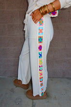 Load image into Gallery viewer, Crochet Patch Trim Pants
