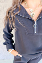 Load image into Gallery viewer, Ribbed High Neck Half Zip Pullover &amp; Pants Set
