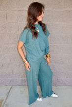 Load image into Gallery viewer, Sweater Boxy Top &amp; Long Pants Set
