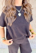 Load image into Gallery viewer, Sweater Boxy Top &amp; Long Pants Set
