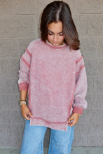Load image into Gallery viewer, Acid Washed Double Ribbed Pullover
